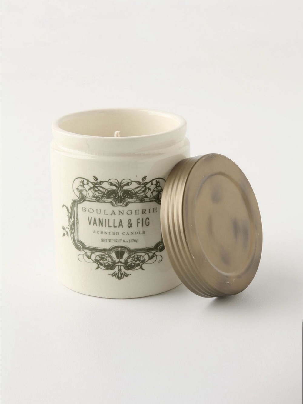 Anthropologie Boulangerie Vanilla & Fig Jar Candle